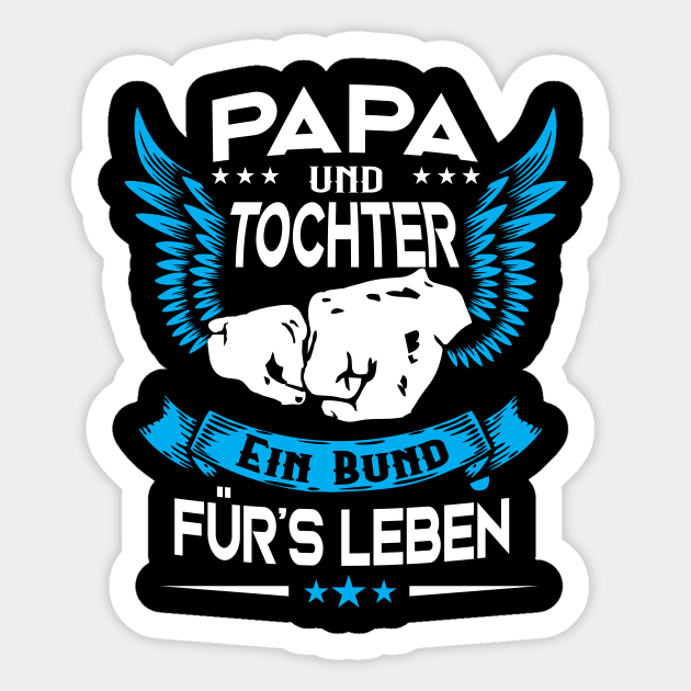 Papa und Tochter Vatertag Partnerlook Geschenk Sticker by Foxxy Merch